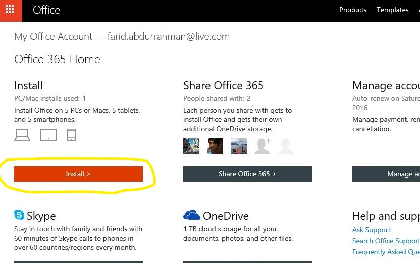 office 365 installation for mac
